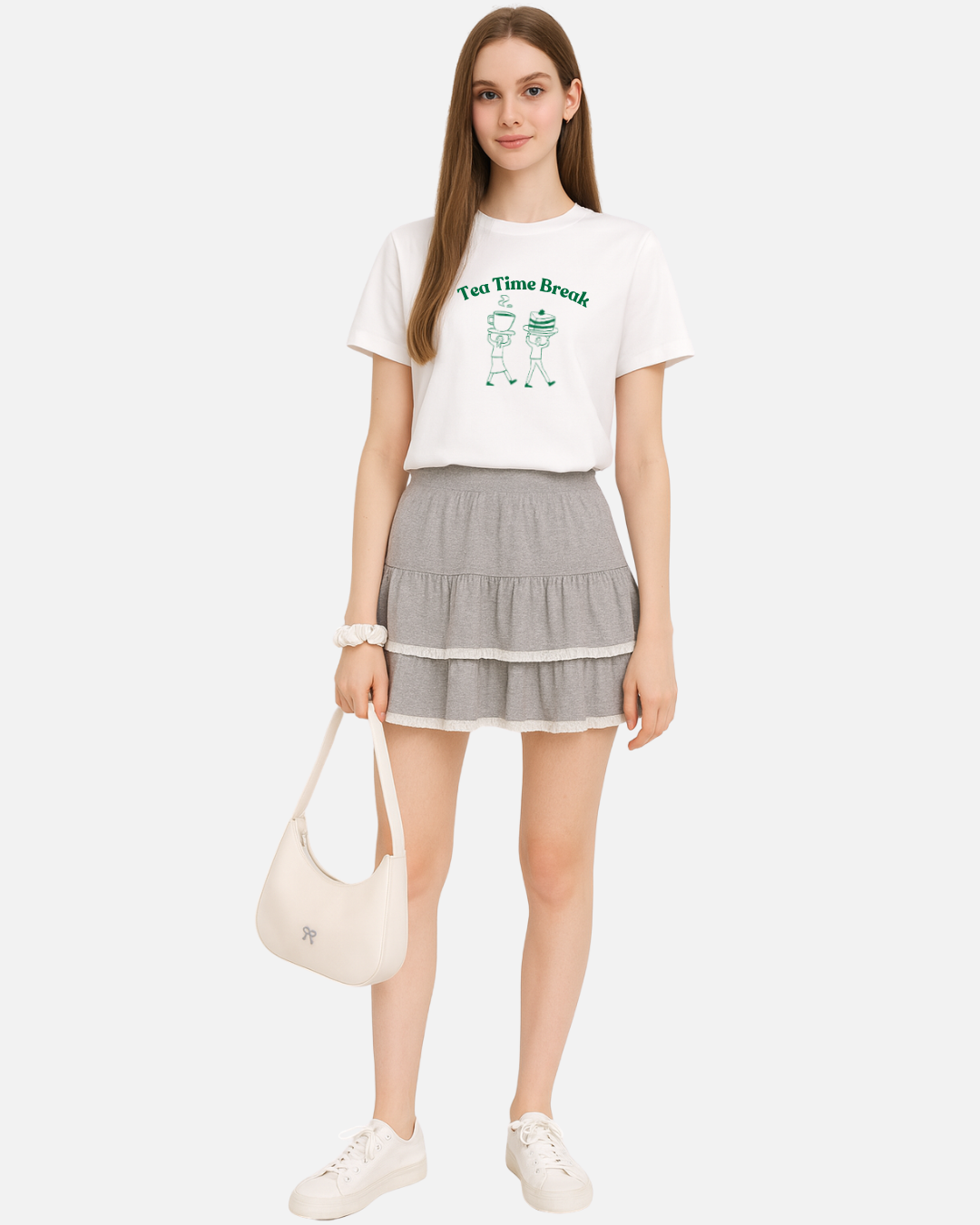 Tea Time Break Top (White)