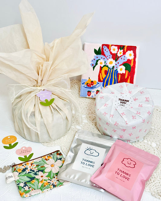 [For Her Gift Set] Premium Flower Tea & Cookies | Garden Bites / Bloom Bites